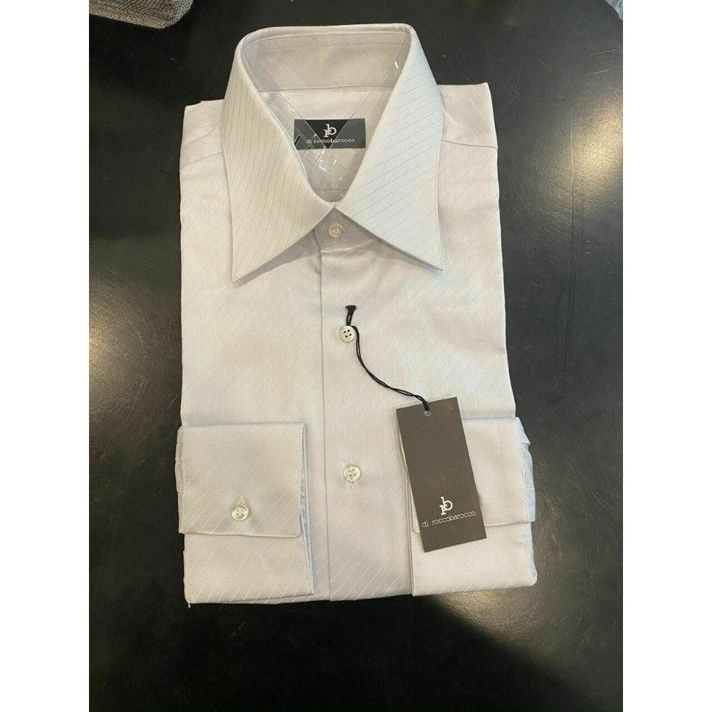 RB Di Roccobarocco Light Gray Silver Sateen Cotton